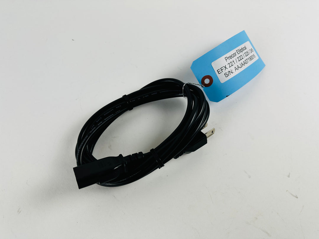 Precor EFX 221 222 225 245 Elliptical AC Power Supply Cable Line Cord (SC145)