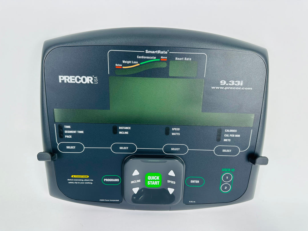 Precor 9.33i Treadmill Console Overlay 48626-101 (KP108)