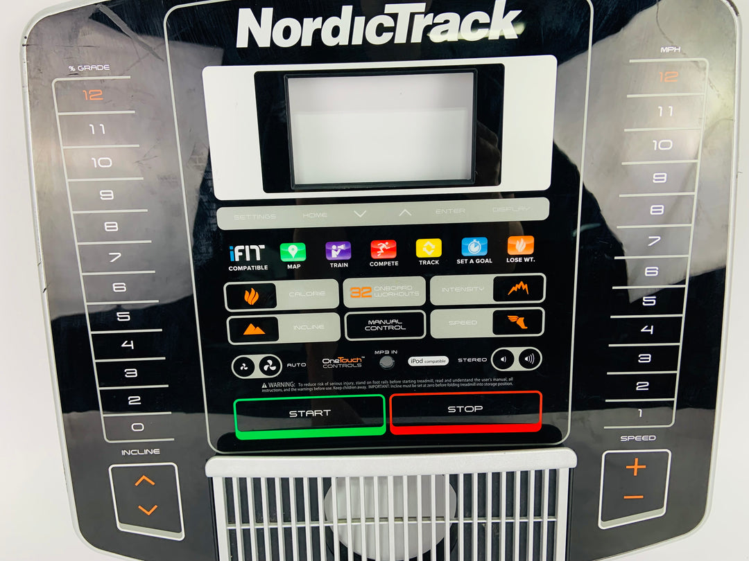 NordicTrack C910i 831.25008.0 Treadmill Console Overlay (KP106)