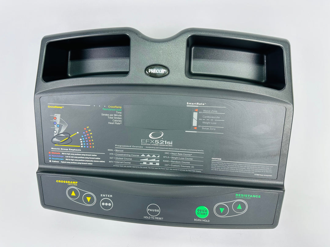 Precor EFX 5.21si Elliptical Console Overlay 38672-104 (KP112)