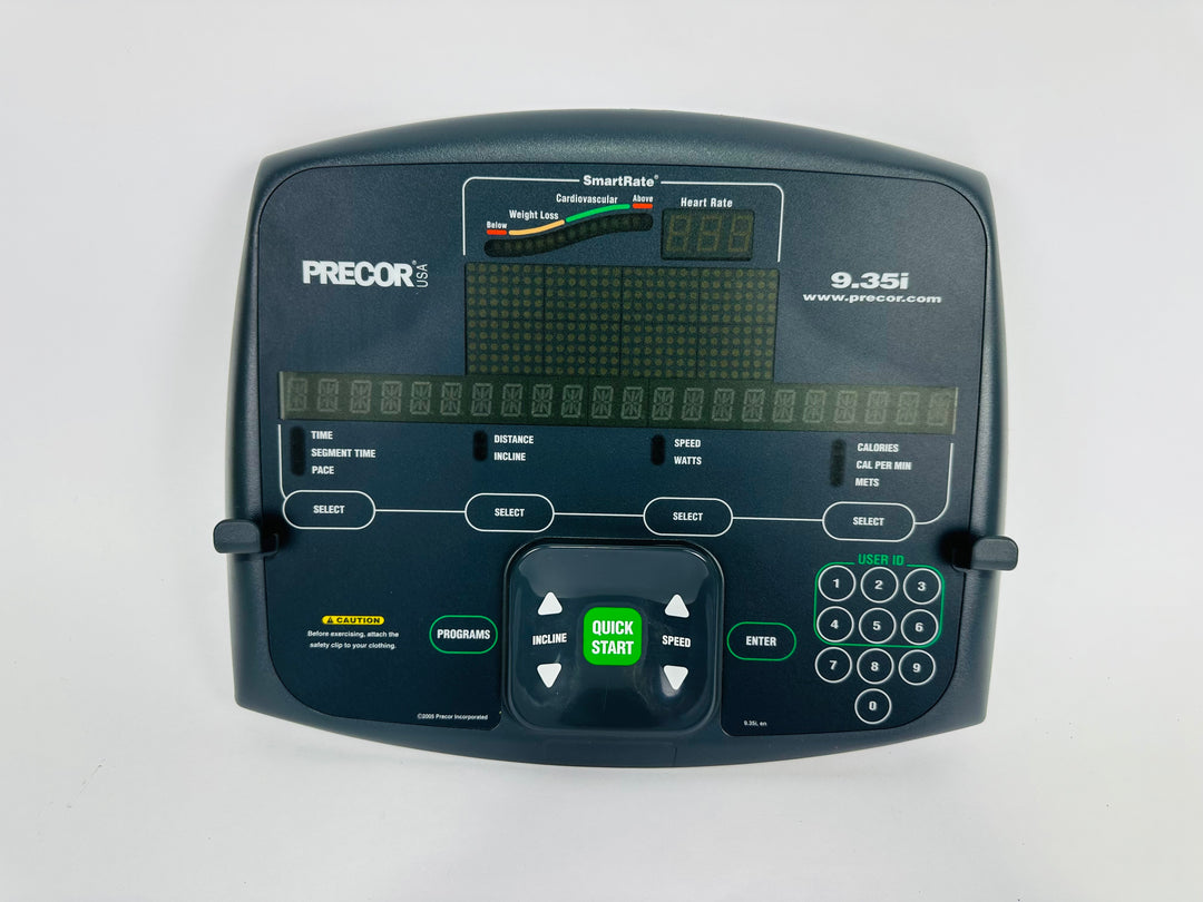 Precor 9.35i Treadmill Upper PCA Console Membrane Display 45713101 (CP26)