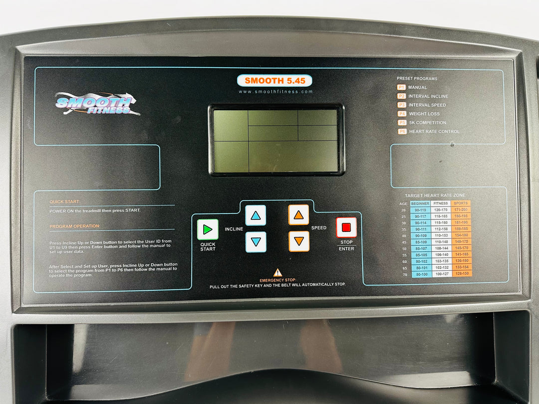 Smooth 5.45 Treadmill Display Console Panel (CP387)