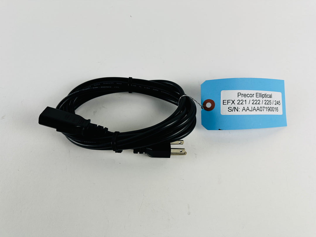 Precor EFX 221 222 225 245 Elliptical AC Power Supply Cable Line Cord (SC145)