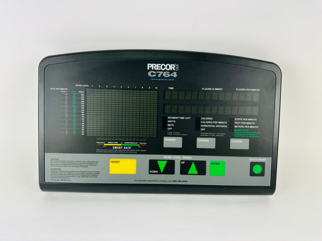 Precor C764 Climber Stepper Stepmill Display Console Panel (CP396)