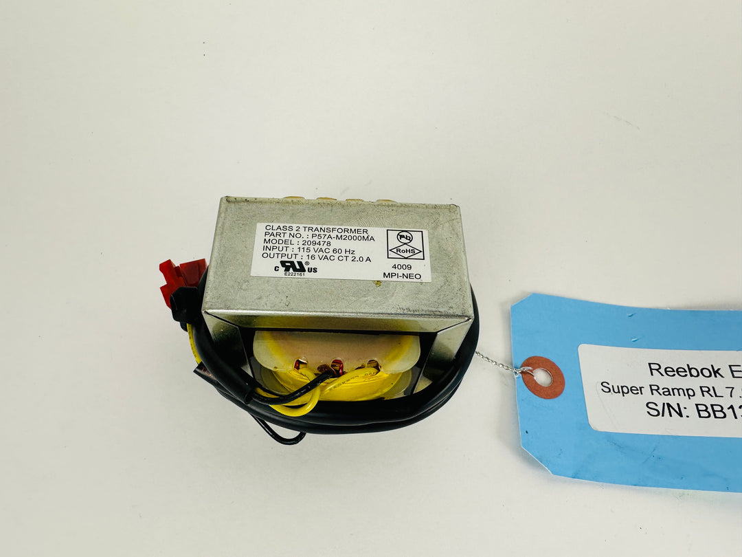 Reebok Super Ramp RL 7.0 Elliptical Motor Choke Transformer P57A-M2000MA (CT47)