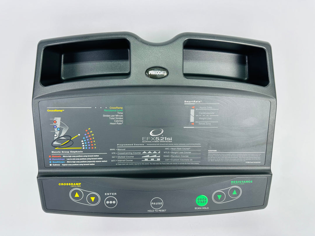 Precor EFX 5.21si Elliptical Console Overlay 38672-104 (KP112)