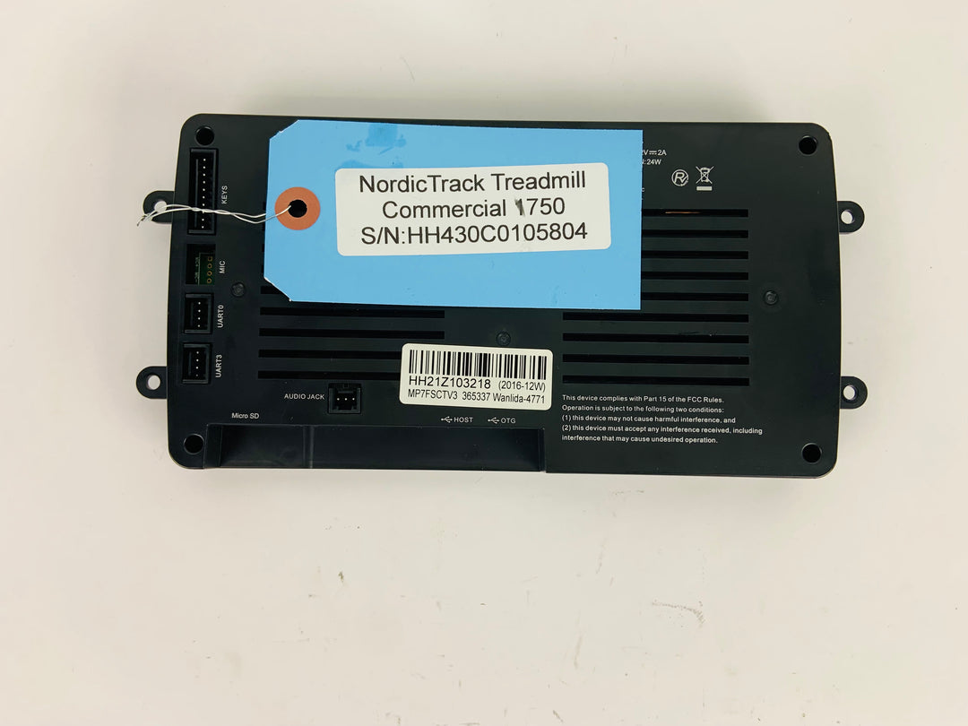 NordicTrack 1750 Commercial Treadmill Control Panel LCD Screen 349765 (CP470)