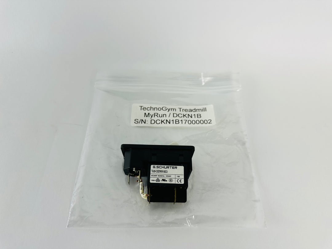 TechnoGym MyRun DCKN1B Treadmill Power Connector and On/Off Switch (PP34)